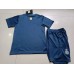 Camisa de time de futebol Al-Nassr Replicas 2º Equipamento Infantil 2023-24 Manga Curta (+ Calças curtas)